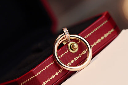 [Royal Jewelry]JUSTE RING 2.65MM PINK GOLD DIAMOND