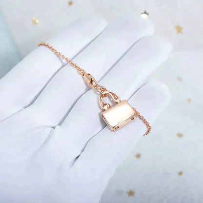 [Royal Jewelry]AMULETTE PEDANT ROSE GOLD NECKLACE