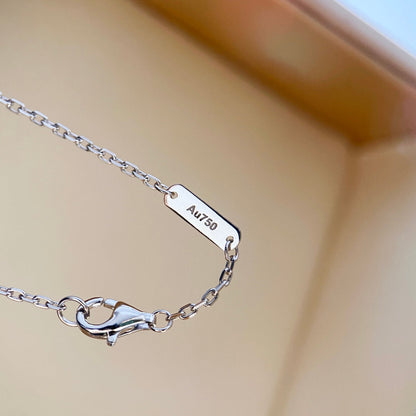 [Royal Jewelry]CLOVER DIAMOND NECKLACE SILVER