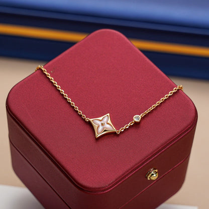 [Royal Jewelry]STAR 1 DIAMOND PINK GOLD BRACELET