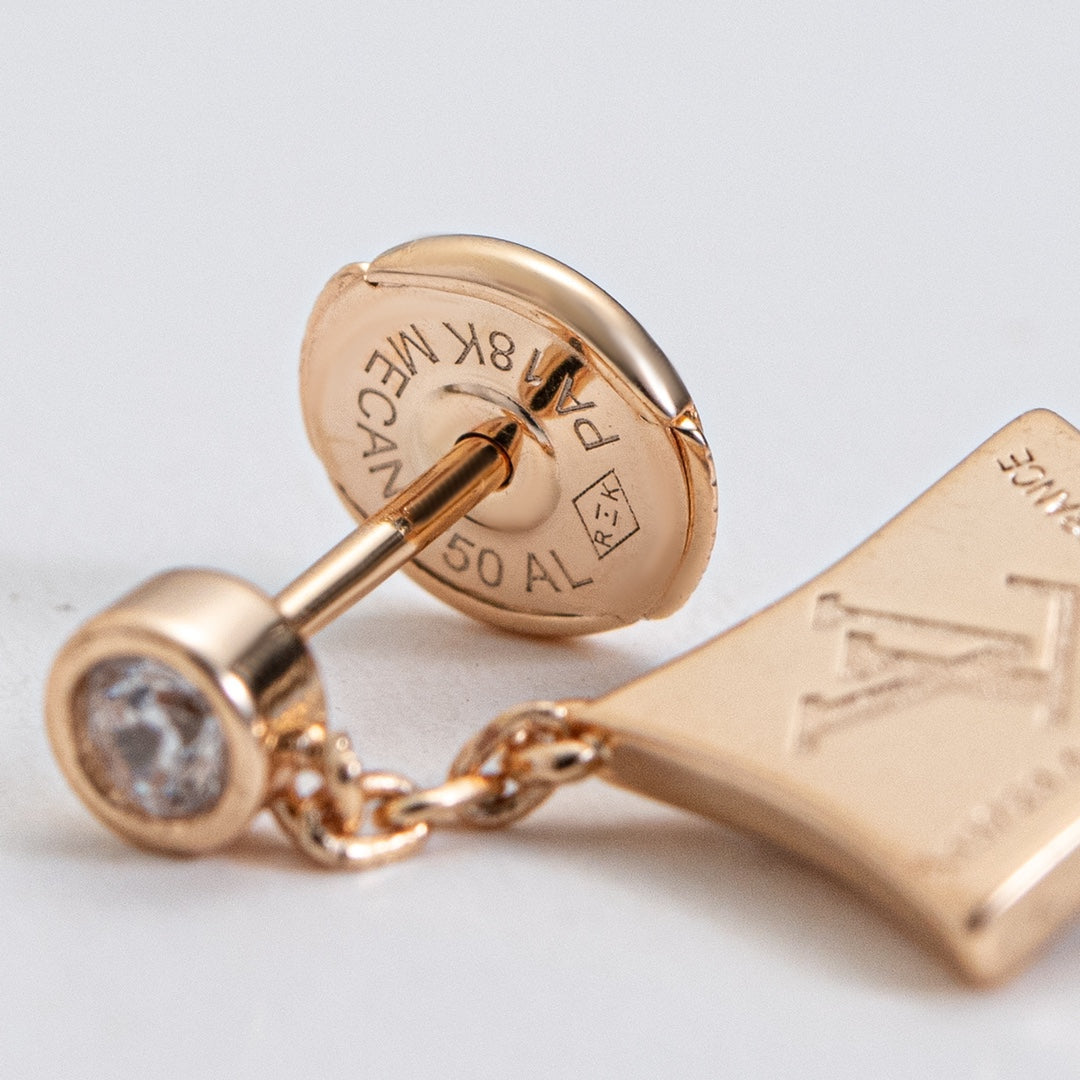 [Royal Jewelry]STAR DIAMONDS EARRINGS GOLD