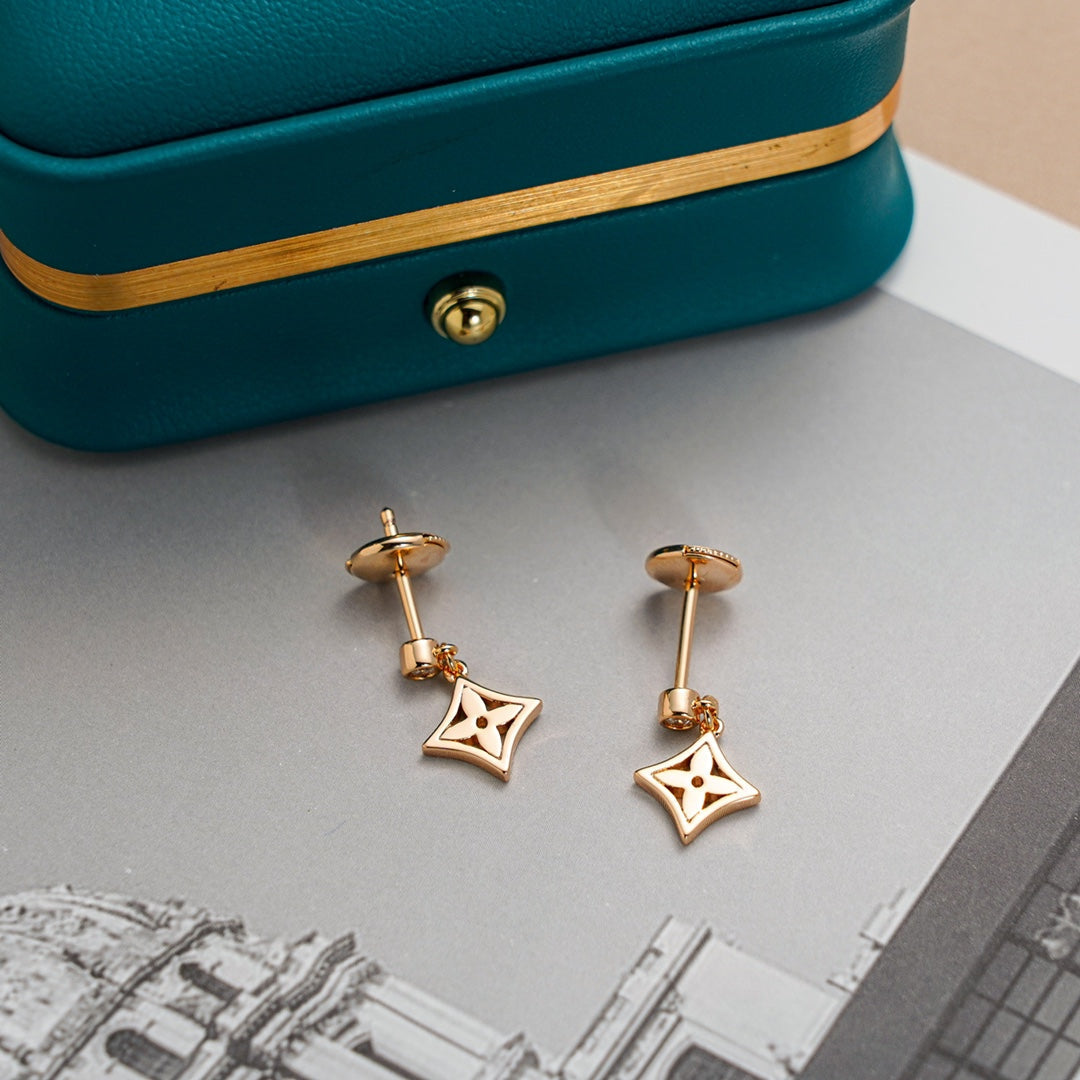 [Royal Jewelry]STAR EARRINGS GOLD