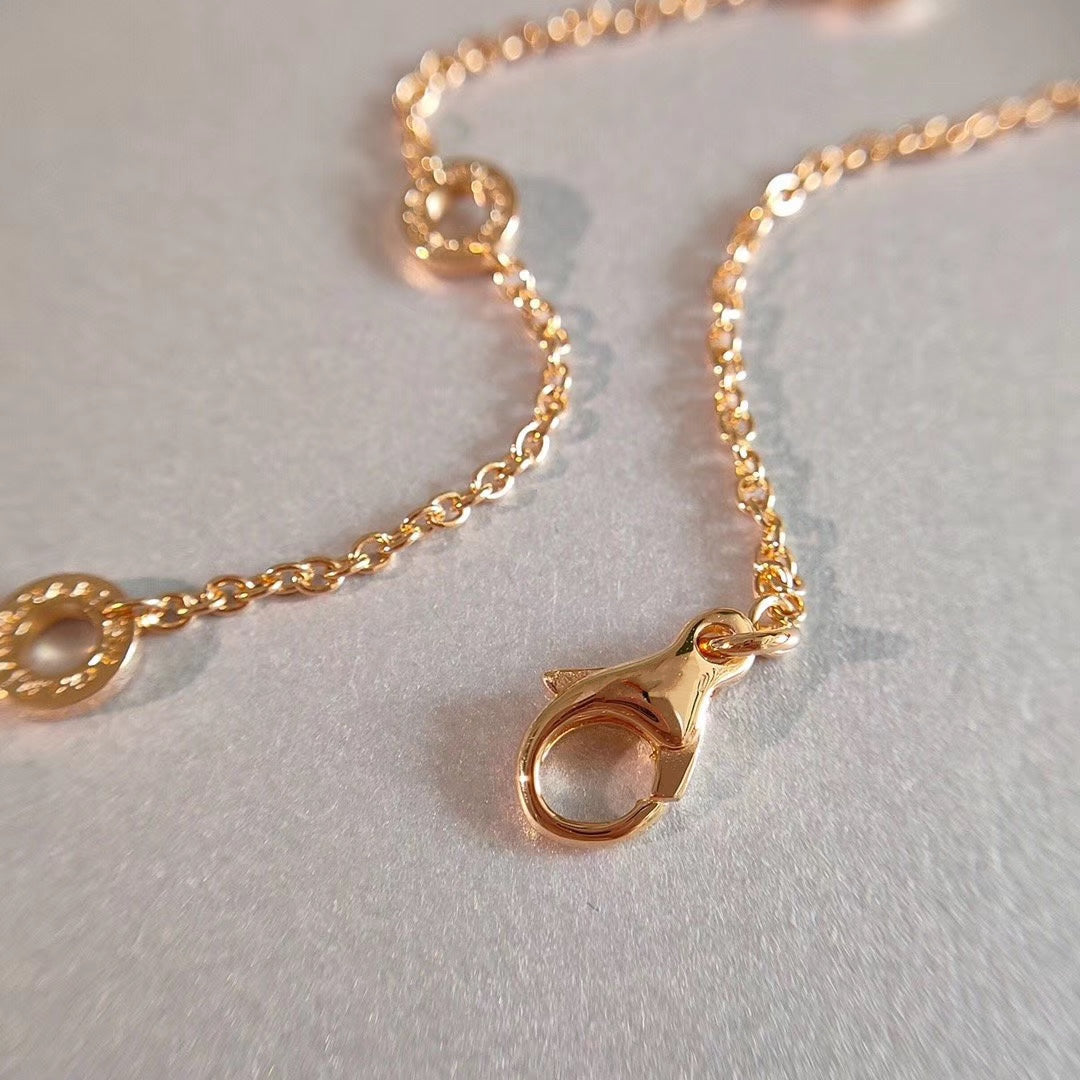 [Royal Jewelry]ZERO 1 NECKLACE PINK GOLD