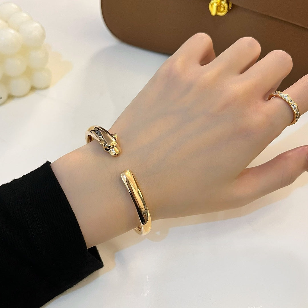 [Royal Jewelry]PANTHERE GOLD OPEN BRACELET