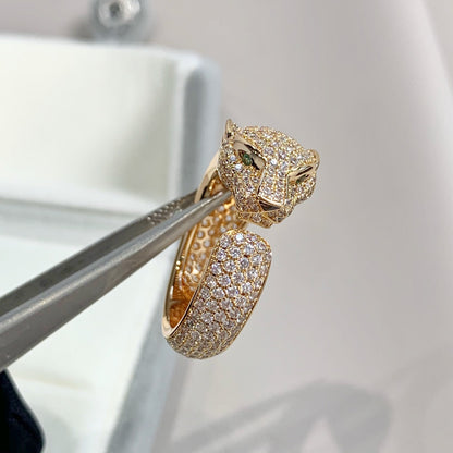 [Royal Jewelry]PANTHERE PINK GOLD DIAMOND RING