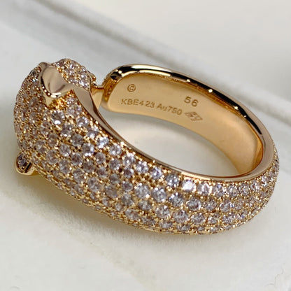 [Royal Jewelry]PANTHERE PINK GOLD DIAMOND RING