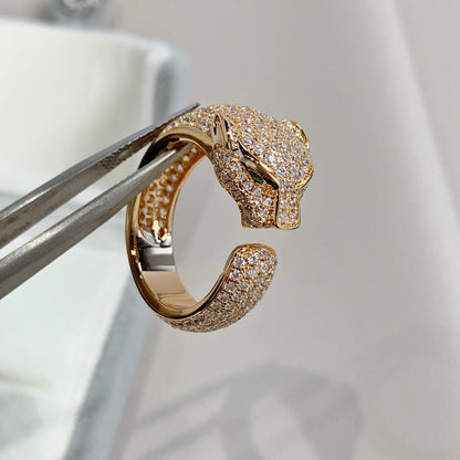 [Royal Jewelry]PANTHERE PINK GOLD DIAMOND RING
