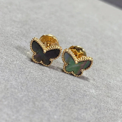 [Royal Jewelry]BUTTERFLY DARK MOP  EARRINGS