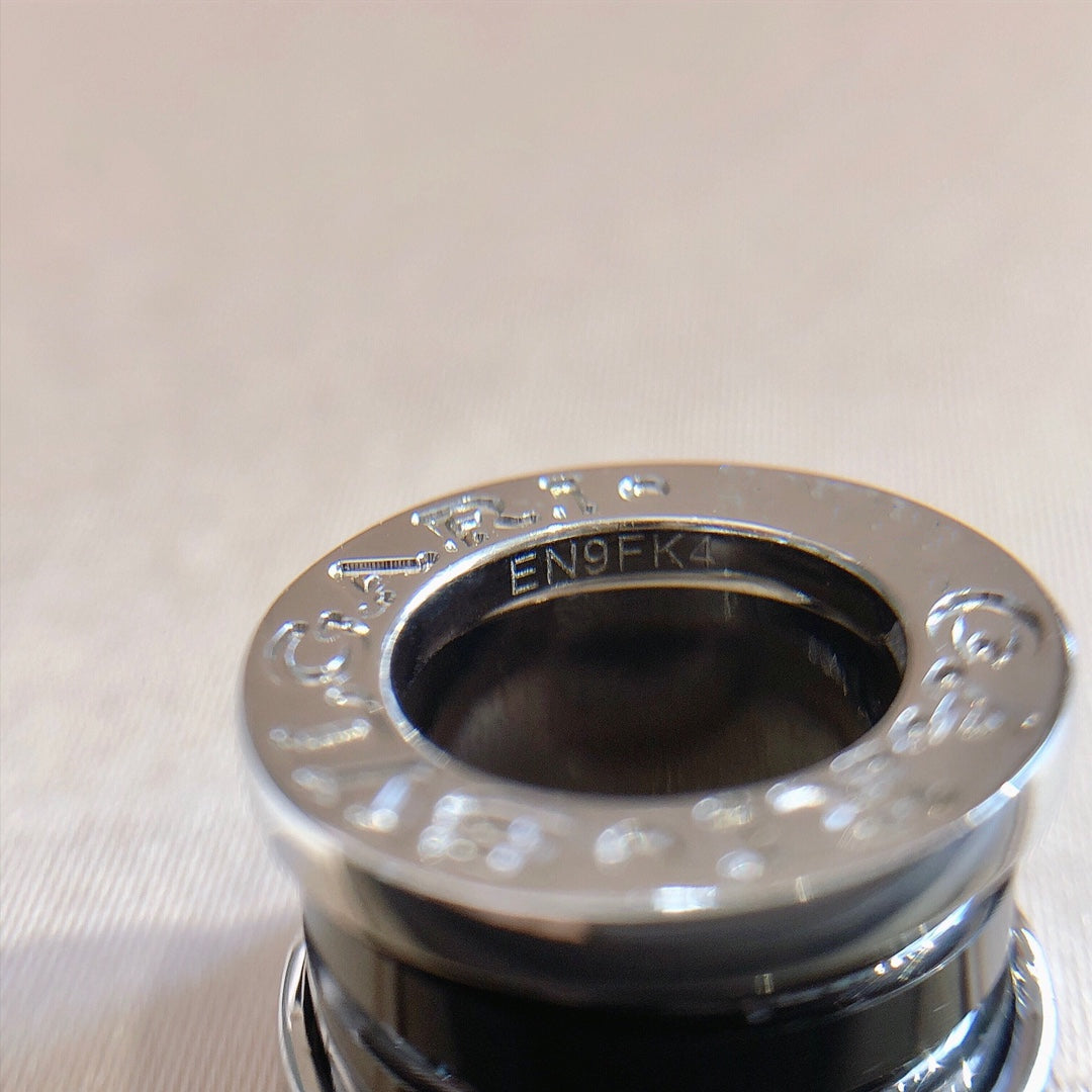 [Royal Jewelry]ZERO 1 BLACK CERAMIC SILVER NECKLACE