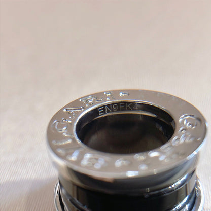 [Royal Jewelry]ZERO 1 BLACK CERAMIC SILVER NECKLACE