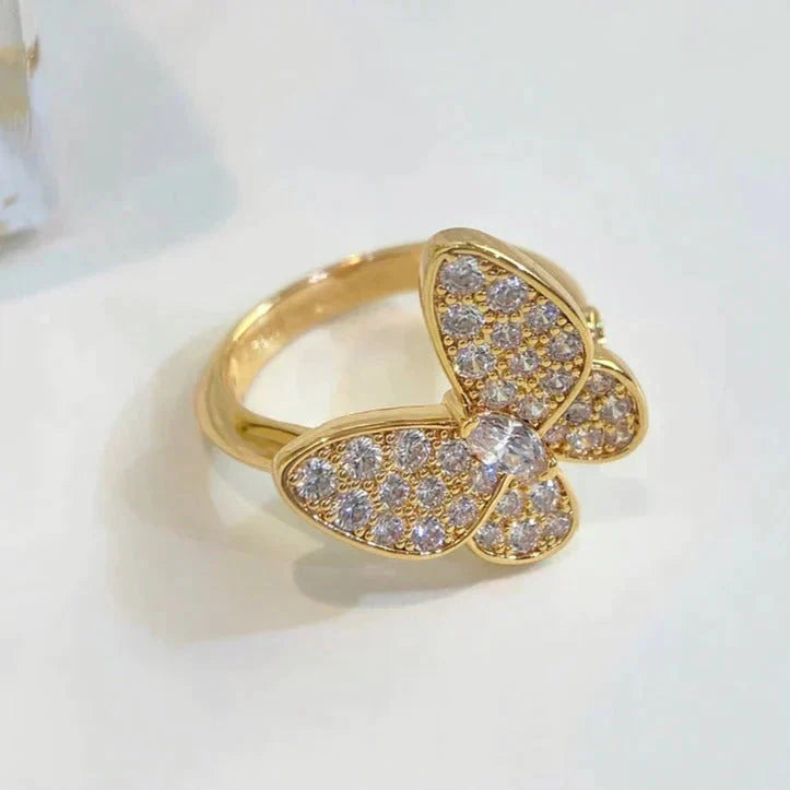 [Royal Jewelry]BUTTERFLY DIAMOND RING