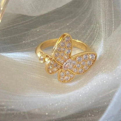 [Royal Jewelry]BUTTERFLY DIAMOND RING