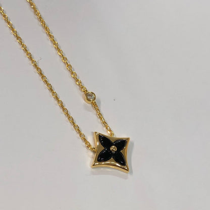[Royal Jewelry]STAR BLACK MOP NECKLACE