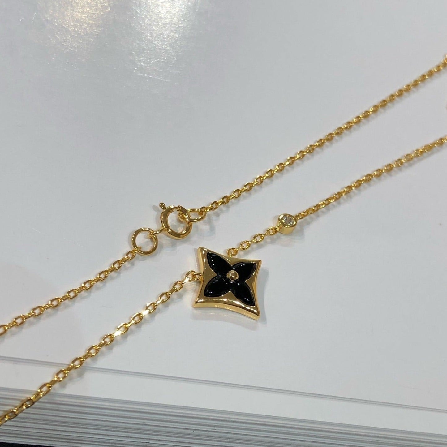 [Royal Jewelry]STAR BLACK MOP NECKLACE