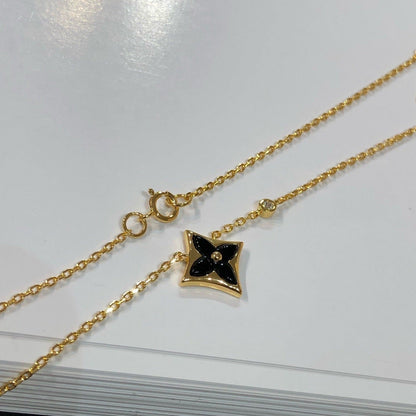 [Royal Jewelry]STAR BLACK MOP NECKLACE