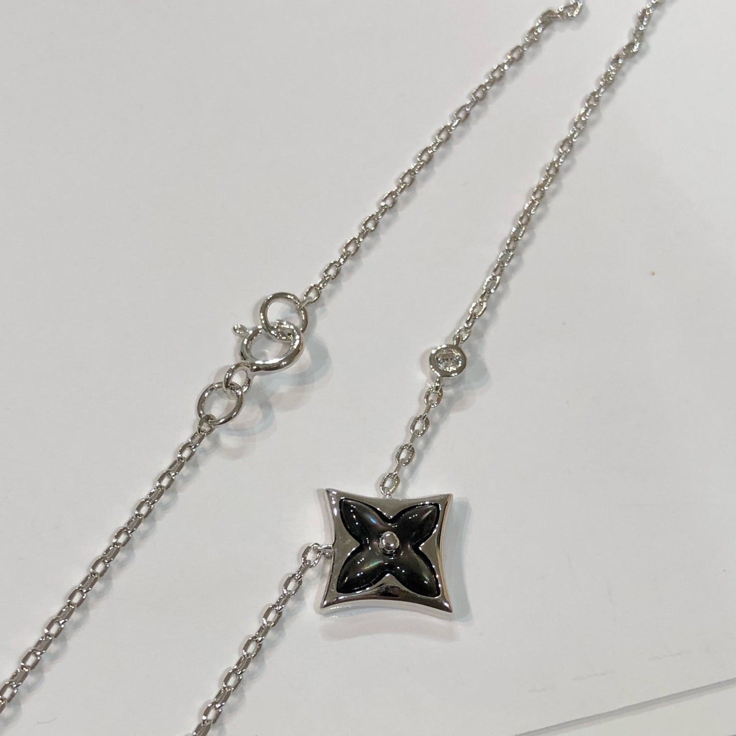 [Royal Jewelry]STAR BLACK MOP NECKLACE