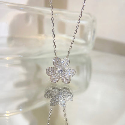 [Royal Jewelry]FLOWER DIAMOND NECKLACE
