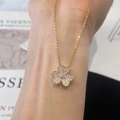 [Royal Jewelry]FLOWER DIAMOND NECKLACE