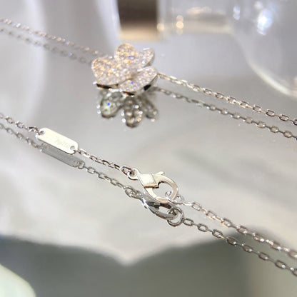 [Royal Jewelry]FLOWER DIAMOND NECKLACE