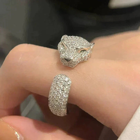 [Royal Jewelry]PANTHERE 5.5MM ALL DIAMOND RING