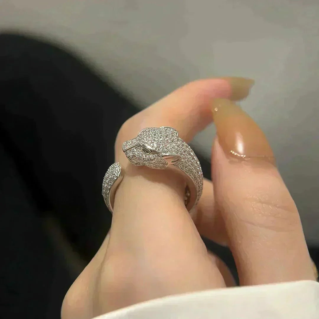[Royal Jewelry]PANTHERE 5.5MM ALL DIAMOND RING