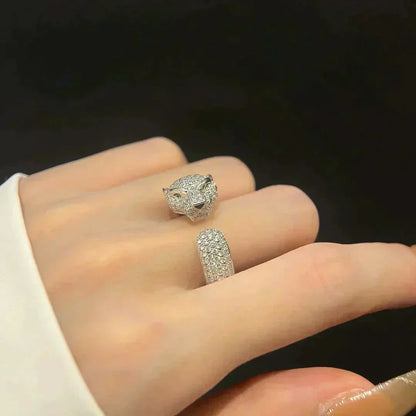 [Royal Jewelry]PANTHERE 5.5MM ALL DIAMOND RING