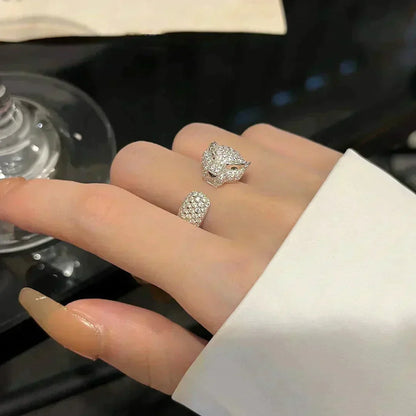 [Royal Jewelry]PANTHERE 5.5MM ALL DIAMOND RING