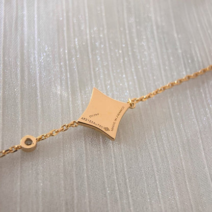 [Royal Jewelry]COLOR STAR CARNELIAN PINK GOLD DIAMOND BRACELET
