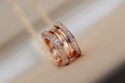 [Royal Jewelry]ZERO 1 PINK GOLD NECKLACE