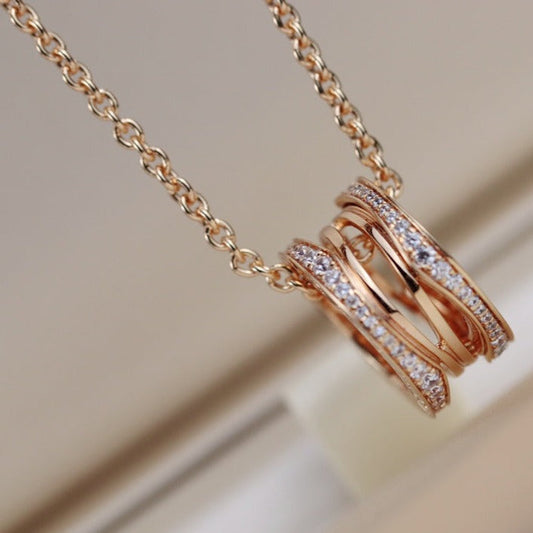 [Royal Jewelry]ZERO 1 PINK GOLD NECKLACE