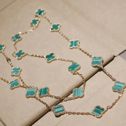 [Royal Jewelry]CLOVER 20 MOTIFS MALACHITE GOLD