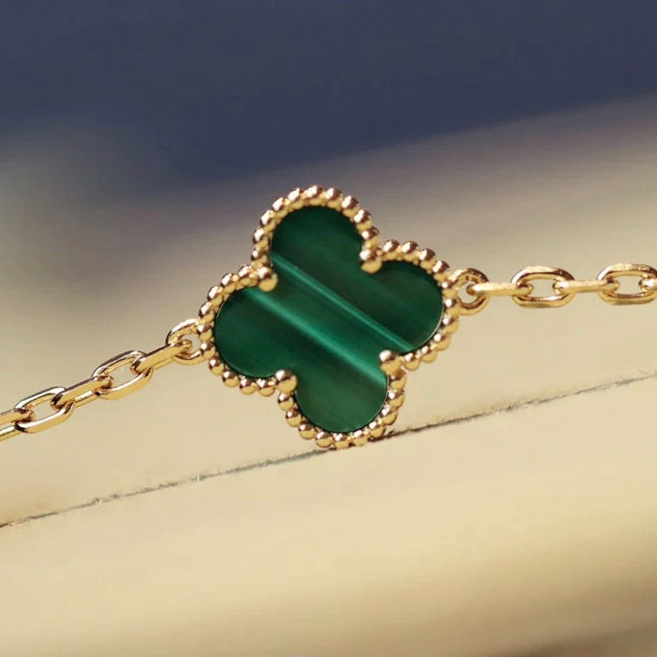 [Royal Jewelry]CLOVER 20 MOTIFS MALACHITE GOLD