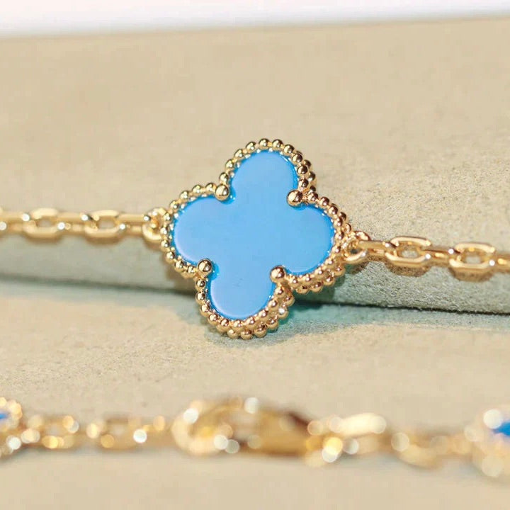 [Royal Jewelry]CLOVER 20 MOTIFS TURQUOISE GOLD