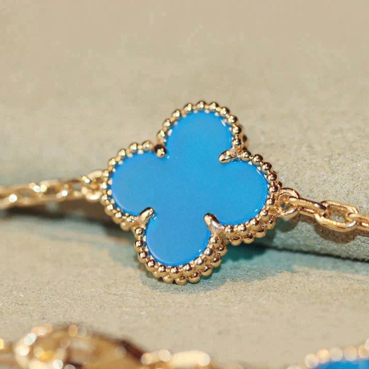 [Royal Jewelry]CLOVER 20 MOTIFS TURQUOISE GOLD