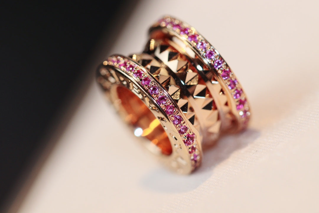 [Royal Jewelry]ZERO 1 ROCK PINK GOLD PINK DIAMOND NECKLACE