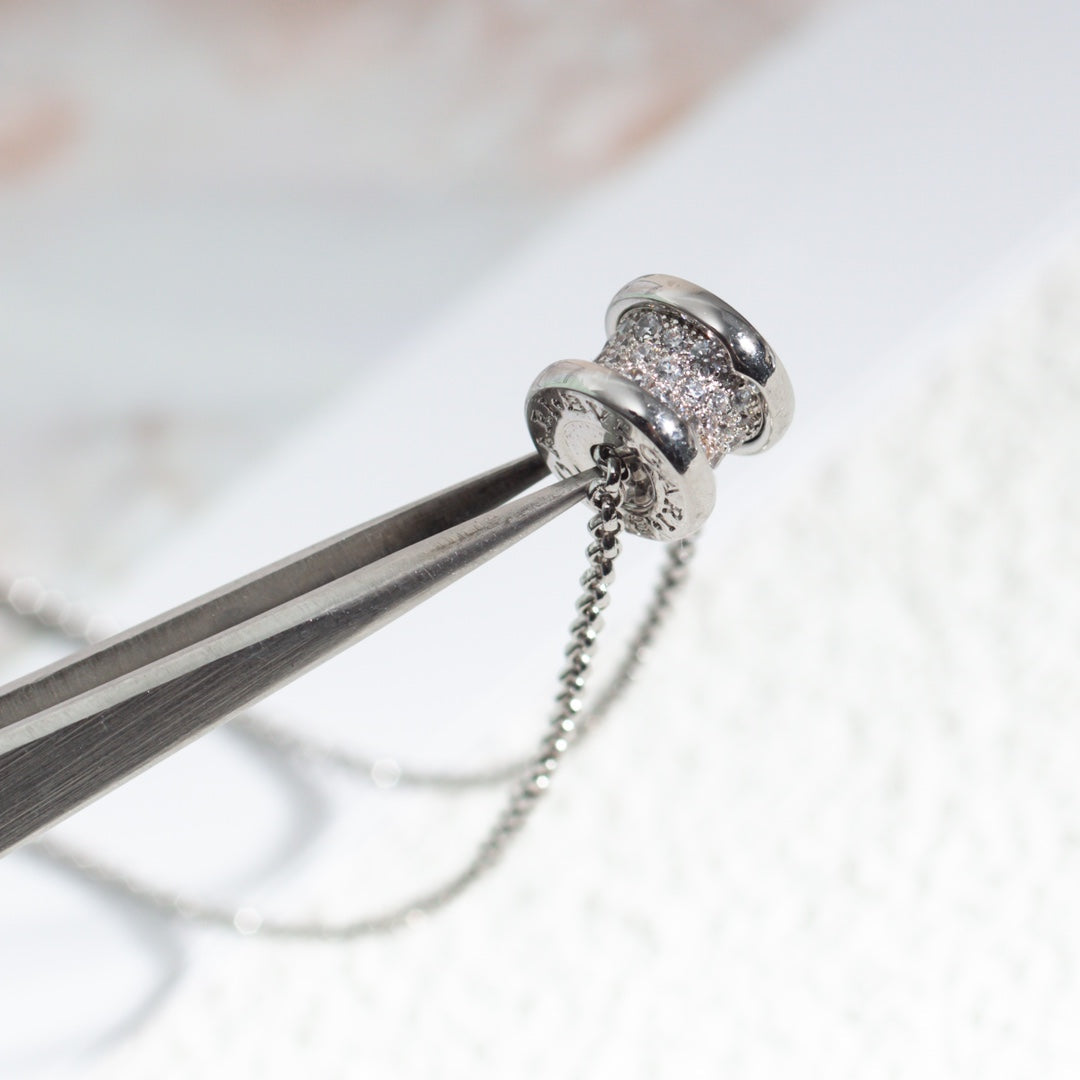 [Royal Jewelry]ZERO 1 SILVER DIAMOND NECKLACE
