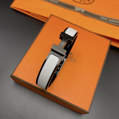 [Royal Jewelry]H BRACELET 12MM BLACK WHITE CERAMIC