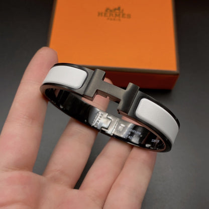 [Royal Jewelry]H BRACELET 12MM BLACK WHITE CERAMIC