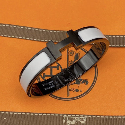 [Royal Jewelry]H BRACELET 12MM BLACK WHITE CERAMIC