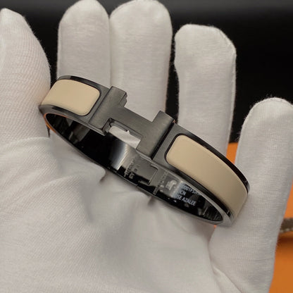 [Royal Jewelry]H BRACELET 12MM BLACK BEIGE CERAMIC
