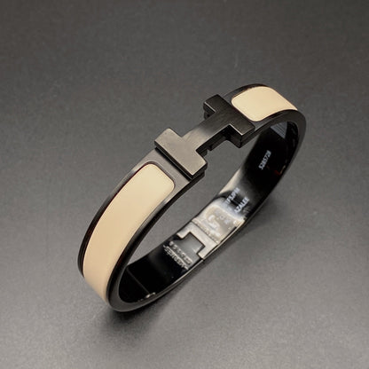 [Royal Jewelry]H BRACELET 12MM BLACK BEIGE CERAMIC