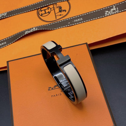 [Royal Jewelry]H BRACELET 12MM BLACK BEIGE CERAMIC