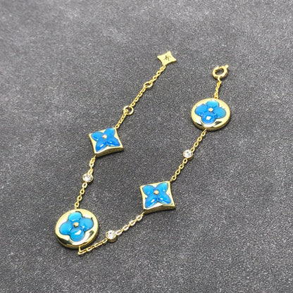 [Royal Jewelry]STAR AND SUN TURQUOISE 4 MOTIFS 3 DIAMONDS