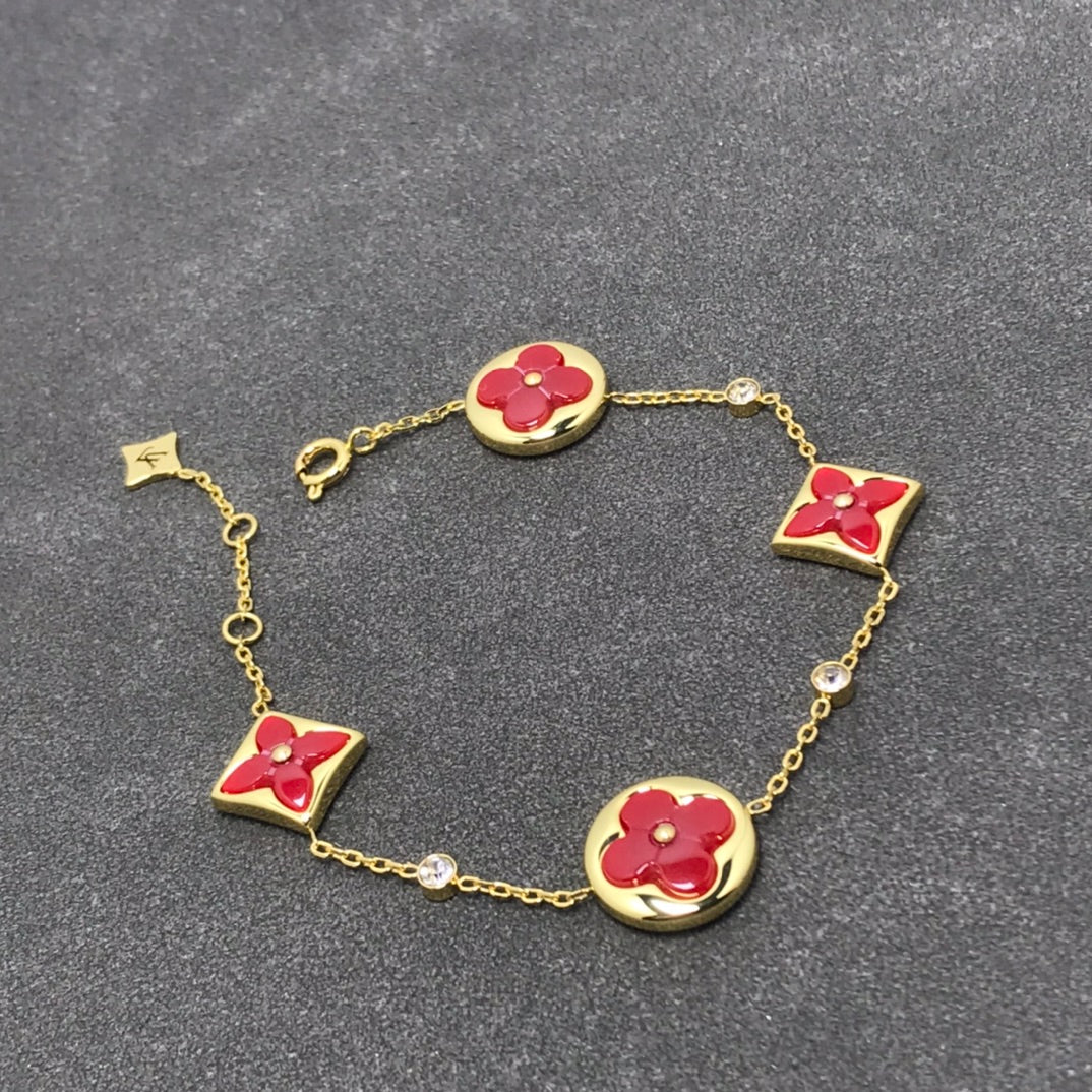 [Royal Jewelry]STAR AND SUN CARNELIAN 4 MOTIFS 3 DIAMONDS