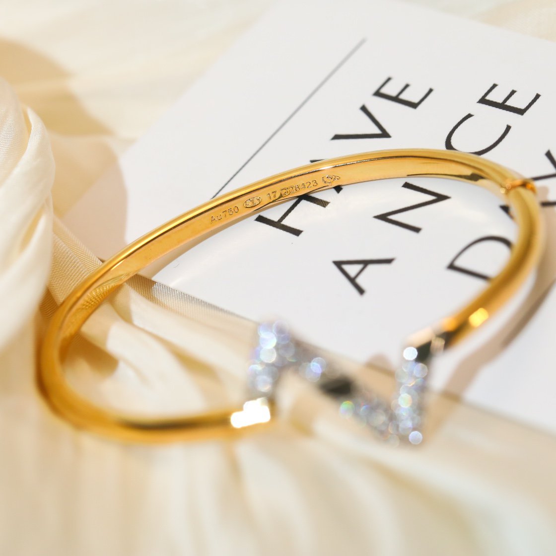 [Royal Jewelry]VOLTE UPSITE DOWN GOLD DIAMOND BRACELET