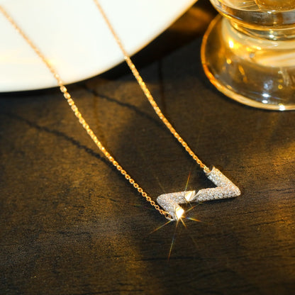 [Royal Jewelry]VOLT SILVER DIAMOND PEDANT NECKLACE