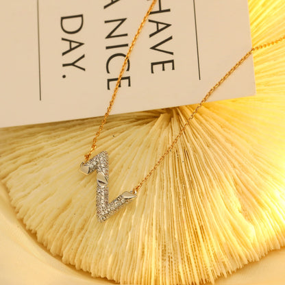 [Royal Jewelry]VOLT SILVER DIAMOND PEDANT NECKLACE
