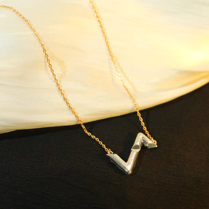 [Royal Jewelry]VOLT SILVER DIAMOND PEDANT NECKLACE
