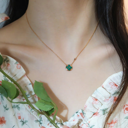 [Royal Jewelry]SUN PEDANT PINK GOLD 1 DIAMOND NECKLACE