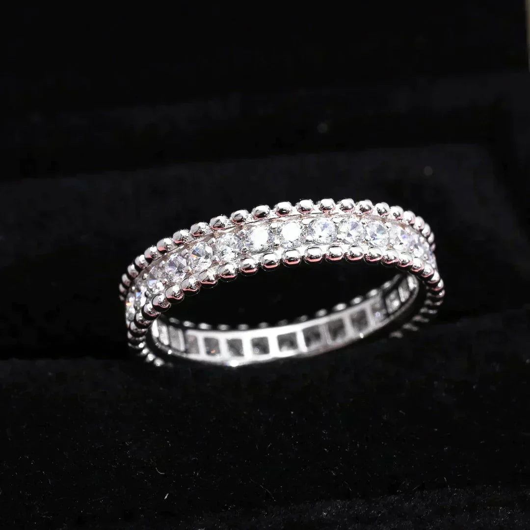 [Royal Jewelry]PERLEE DIAMOND SILVER RING